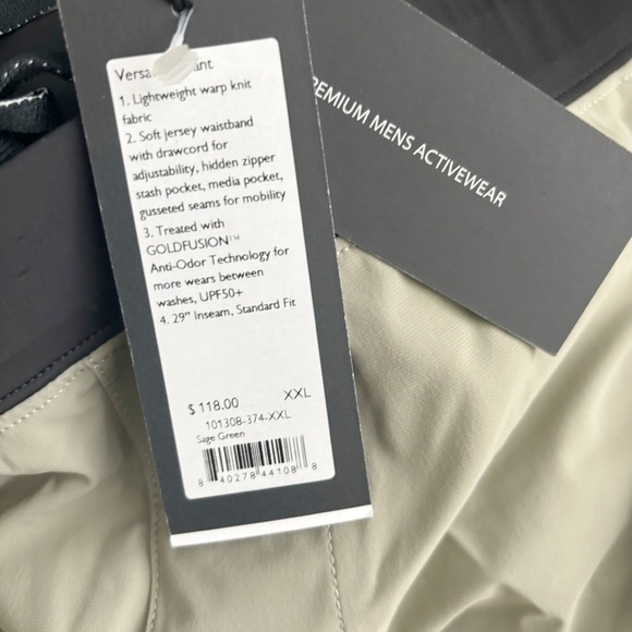 Rhone Men’s Lightweight Versatility Pant XXL Sage Green New Standard Fit - Picture 11 of 11